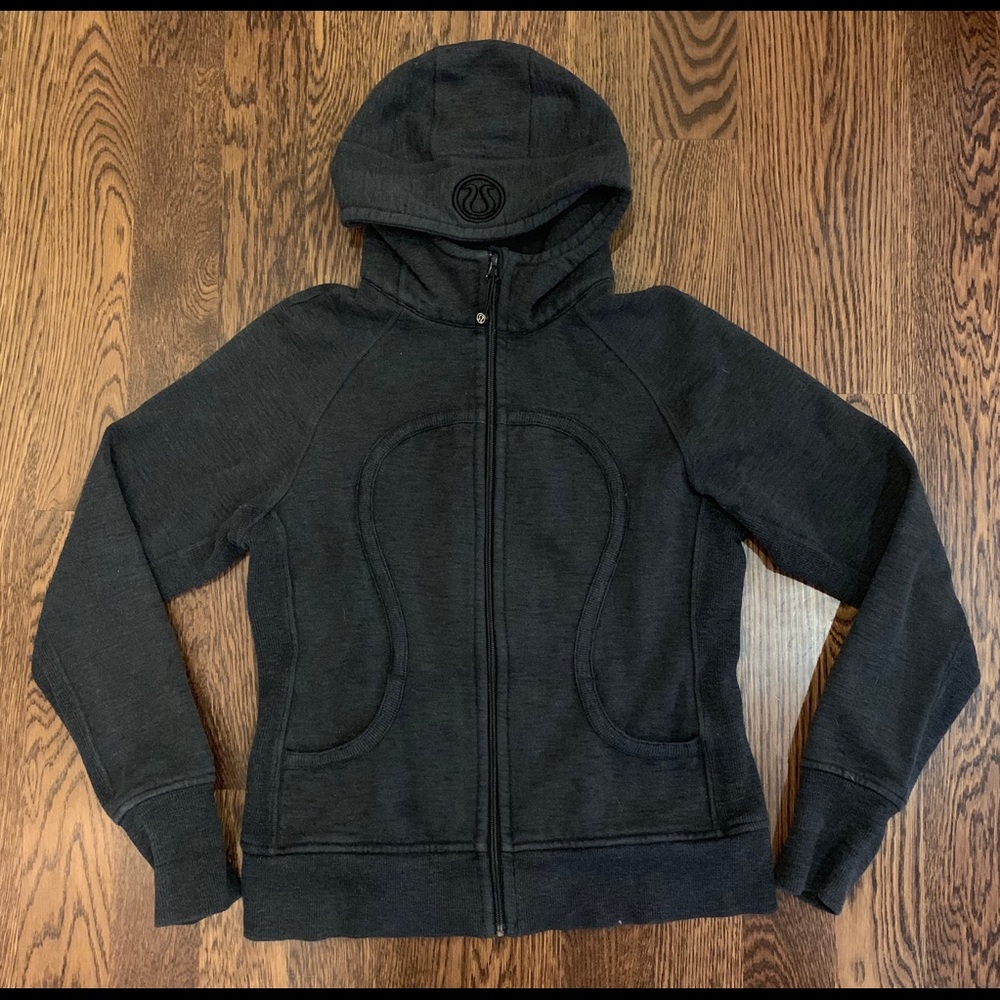 Dark Grey Size 10 Lululemon Scuba Hoodie
